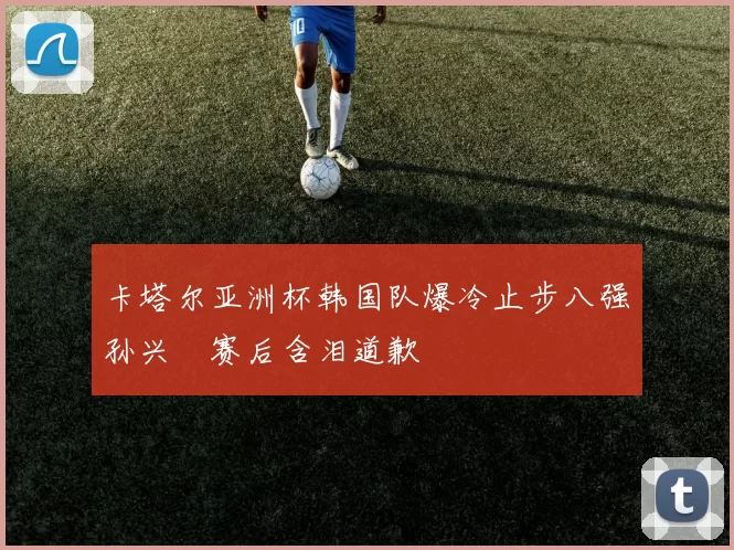 卡塔尔亚洲杯韩国队爆冷止步八强孙兴慜赛后含泪道歉